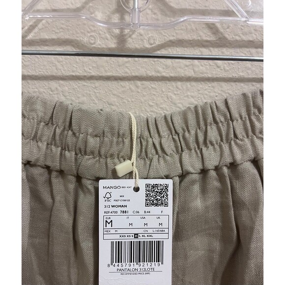 Mango - Linen Wide Leg pants - Picture 3 of 3